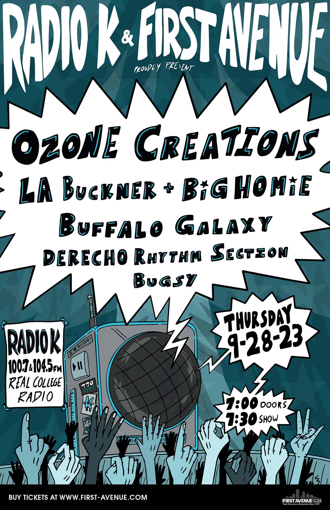 Radio K 30th Birthday Concert poster